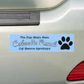 'Paw Stopt Hier' Bumpersticker (Op auto)