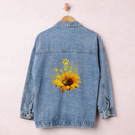 Paw Sunflower Shirt Je bent mijn wereldpoot Denim Jacket (Hangar)