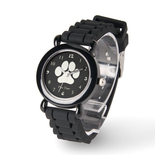 Paw Time Hondenprint Horloge (Hoek)