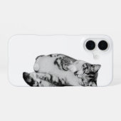Paw to Cheek iPhone 16 Hoesje (Achterkant horizontaal)
