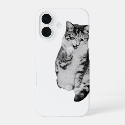 Paw to Cheek iPhone 16 Hoesje (Achterkant)