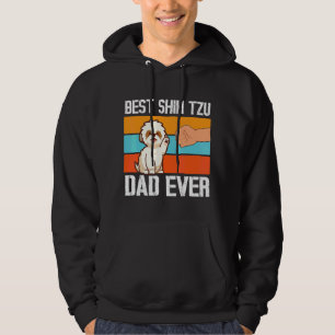 Paw To Hand Beste Shih Tzu Hond Papa Ooit Gelukkig Hoodie