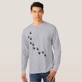 Paw Track Animal Care Mannen Long Sleeve T-shirt (Voorkant volledig)
