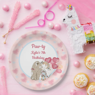 Paw-ty Dog Birthday Paper-Borden Papieren Bordje