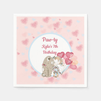 Paw-ty Dog Birthday Party Napkins Servet