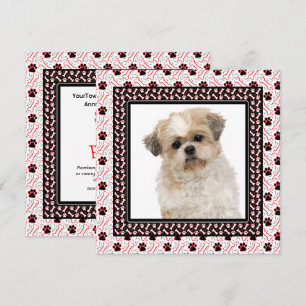 Paw-ty Dog Verjaardagsfeestje of Doggie Samen Kaart