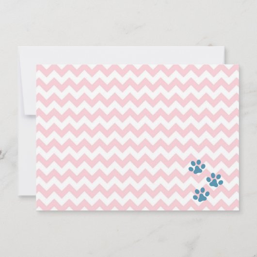 Paw-ty Kittens Kids Verjaardagsfeestuitnodigingen (Achterkant)