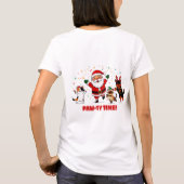 Paw-ty Time: Santa’s Festive Furry Fiesta T-shirt (Achterkant)