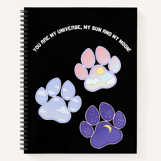 Paw Universum Spiraal Notebook Notitieboek (Voorkant)