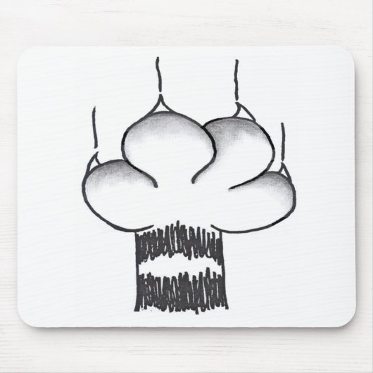 Paw voor mousepad muismat (Voorkant)