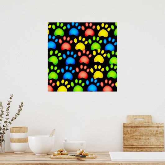 Paw Wallpaper Poster (Keuken)