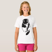 Paw-Wash Kitty Rustig T-shirt (Voorkant volledig)