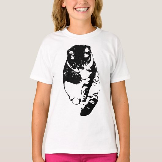 Paw-Wash Kitty Rustig T-shirt (Voorkant)
