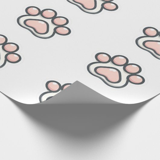 Paw wrapping paper cadeaupapier (Hoek)