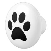 Pawafdrukken - puppy dog cat of ander gezelschapsd keramische knop (Rechts)