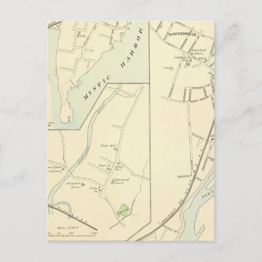 Pawcatuck, Noank, Lyme Briefkaart (Voorkant)