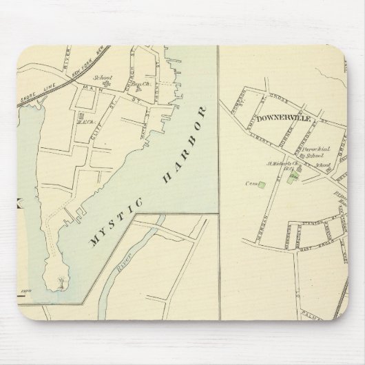 Pawcatuck, Noank, Lyme Muismat (Voorkant)