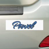 Pawel Name blue Aufkleber Sticker Autoaufkleber (Op auto)
