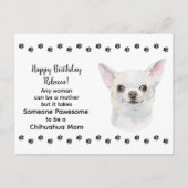 Pawesome Beste Chihuahua Hond Mam Gelukkige Verjaa Briefkaart (Voorkant)