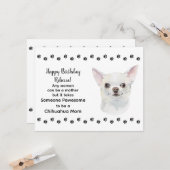 Pawesome Beste Chihuahua Hond Mam Gelukkige Verjaa Kaart (Voorkant / Achterkant in situ)