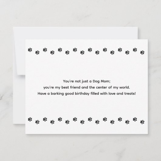 Pawesome Beste Chihuahua Hond Mam Gelukkige Verjaa Kaart (Achterkant)