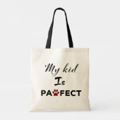 Pawfect Kind Canvas tas (Achterkant)