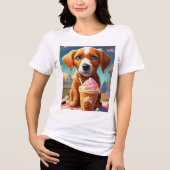 **Pawfect Pals: Schattige Logo Design** Tri-Blend Shirt (Voorkant)