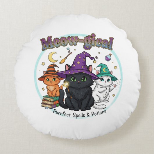 Pawfect Pet Lovers Design Rond Kussen (Voorkant)