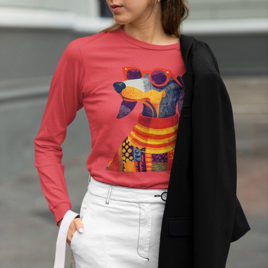 Pawfect Wienerdog teckel Doxie Dogmom in stijl Tri-Blend Shirt