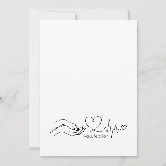Pawfection One-Line Art – Minimalist Dog Lover (Voorkant)