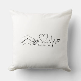 Pawfection One-Line Art – Minimalist Dog Lover Kussen