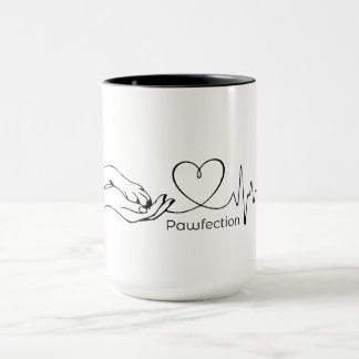 Pawfection One-Line Art – Minimalist Dog Lover Mok