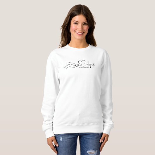 Pawfection One-Line Art – Minimalist Dog Lover Trui (Voorkant volledig)
