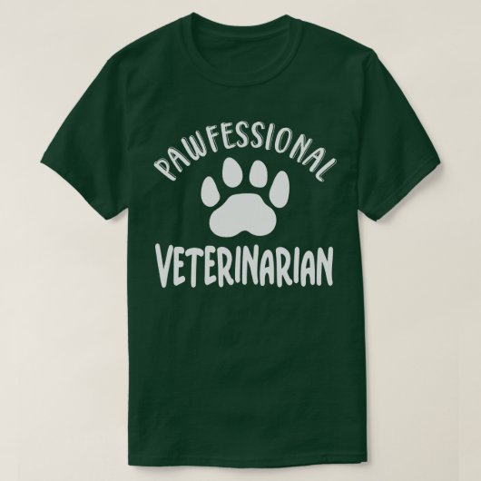 Pawfessionele dierenarts t-shirt (Design voorkant)