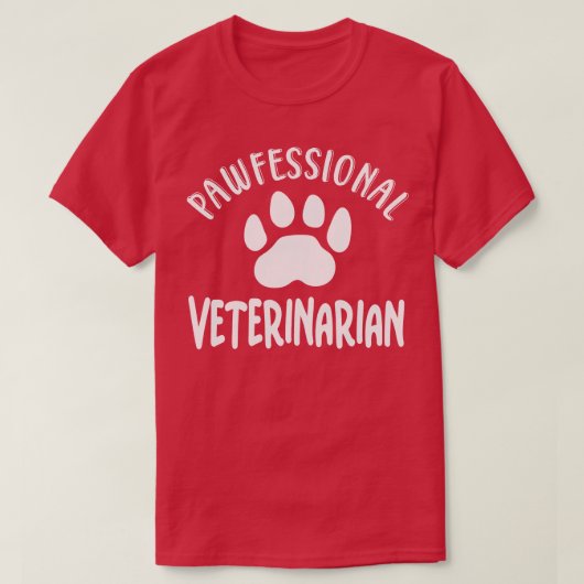 Pawfessionele dierenarts t-shirt (Design voorkant)