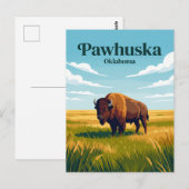 Pawhuska Oklahoma Briefkaart (Voorkant / Achterkant)