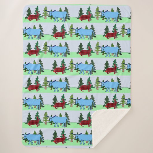 Pawl Bunnyan en Babe de Blauwe Ox deken (Voorkant)