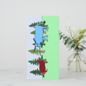 Pawl Bunnyan en Babe de Blue Ox kaart (Staand voorkant)