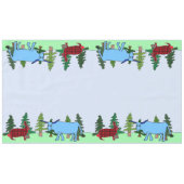 Pawl Bunnyan en Babe tablecloth Tafelkleed (Voorkant (Horizontaal))