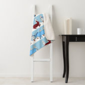 Pawl en Babe in de Winter Vakantie Bossen deken (In situ)