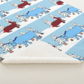 Pawl en Babe in de Winter Vakantie Bossen deken (3/4)