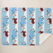 Pawl en Babe in de Winter Vakantie Bossen deken (Voorkant (horizontaal))