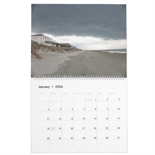 Pawley Island Large Wall Calendar Design 1 Kalender (Jan 2026)