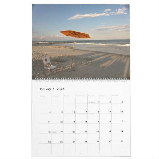 Pawley Island Large Wall Calendar Design 2 Kalender (Jan 2026)