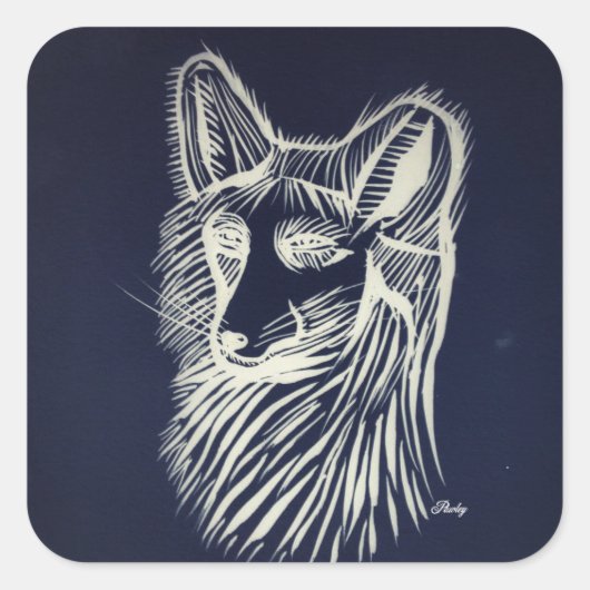 Pawley Night Fox sticker (Voorkant)