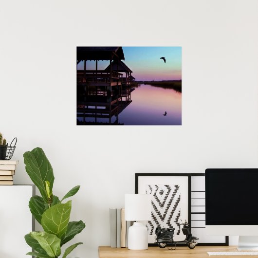Pawleys Island Creek Sunset Poster (Thuiskantoor)