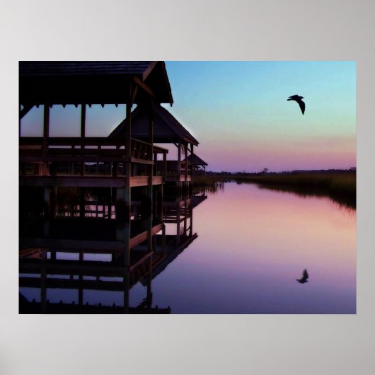 Pawleys Island Creek Sunset Poster (Voorkant)