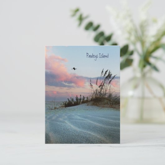 Pawleys Island Dune Sunset Briefkaart (Staand voorkant)
