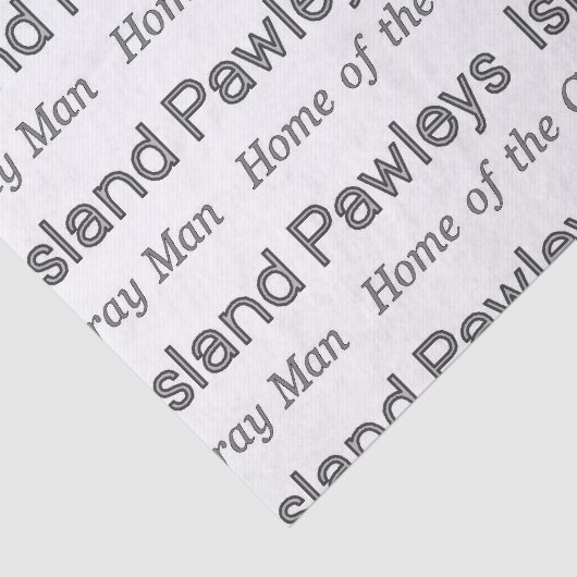 Pawleys Island Gray Man Tissuepapier (Detail)