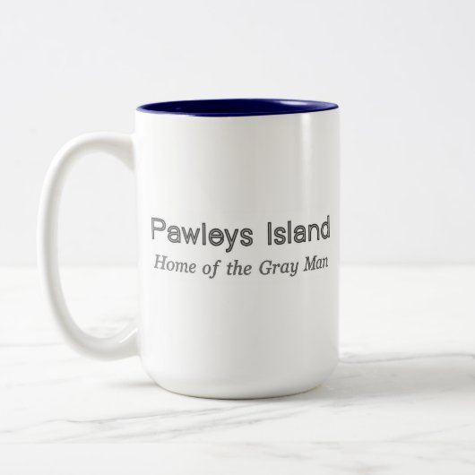 Pawleys Island Gray Man Tweekleurige Koffiemok (Links)